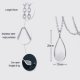 Stainless Steel Dropper Perfume Bottle Necklace Ashes Chain Cinerary Casket Commemorative Pendant With Chain