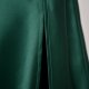 Women's High Waist Glossy Satin Skirt Slit