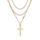 Multilayered Cross Necklace Is Sexy For Women