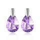 Fashion And Elegant Amethyst Drop-shaped Earrings