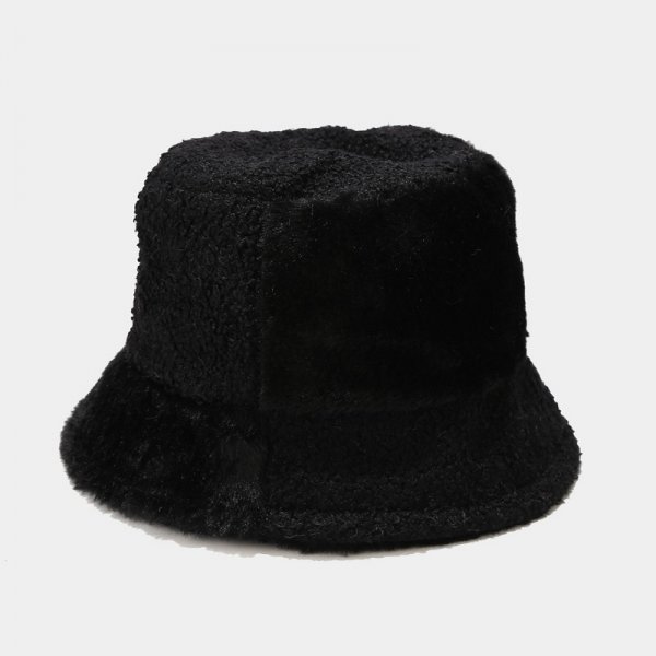 Women's Trendy All-match New Style Stitching Plush Hat