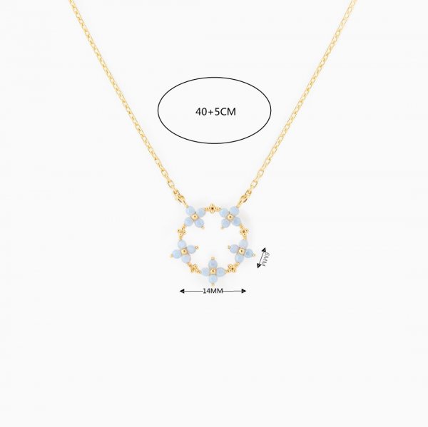 Women's Fashion Simple Flower Pendant Necklace