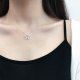 Pentagram Zircon XINGX Necklace Female Clavicle Chain